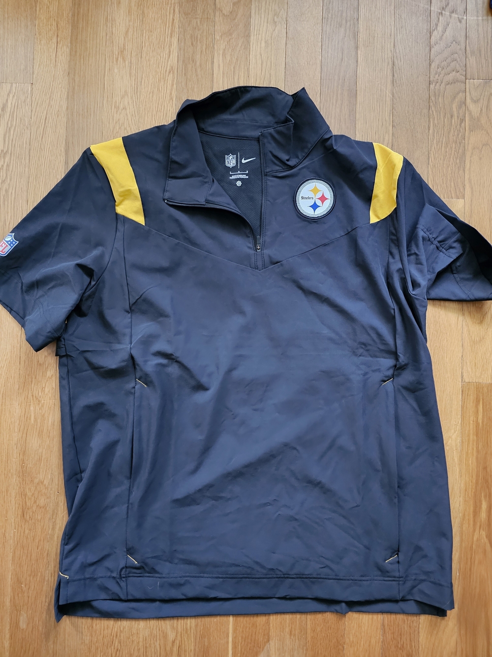 Nike Pittsburgh Steelers Men's Black & Gold Quarter-Zip Pullover